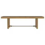 Arini 104-inch Extension Leaf Dining Table Sand Wash
