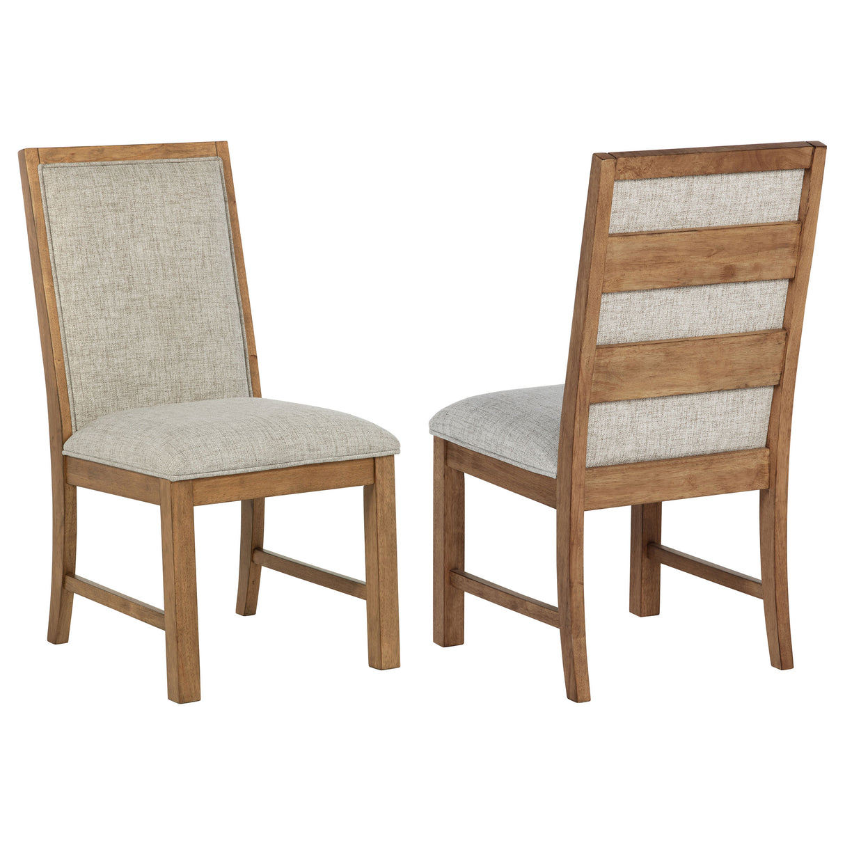 Bruner Natural Brown Upholstered Dining Side Chair (Set Of 2)