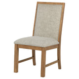 Bruner Natural Brown Upholstered Dining Side Chair (Set Of 2)