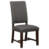 Twain Upholstered Side Chairs Warm Grey (Set Of 2)