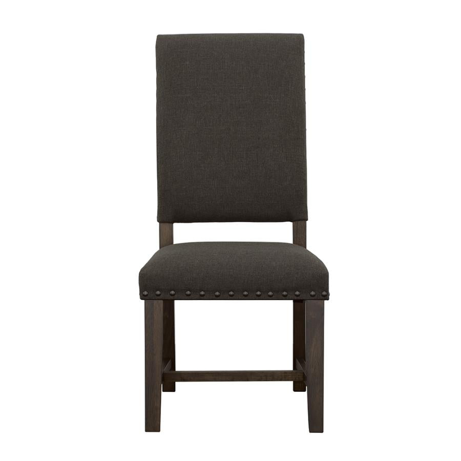 Twain Upholstered Side Chairs Warm Grey (Set Of 2)