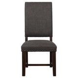 Twain Upholstered Side Chairs Warm Grey (Set Of 2)