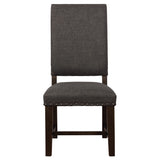 Twain Upholstered Side Chairs Warm Grey (Set Of 2)