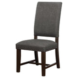 Twain Upholstered Side Chairs Warm Grey (Set Of 2)