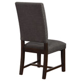 Twain Upholstered Side Chairs Warm Grey (Set Of 2)