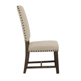 Twain Upholstered Side Chairs Beige (Set Of 2)