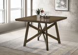 Canfield Brown 47-Inch Square Counter Height Dining Table