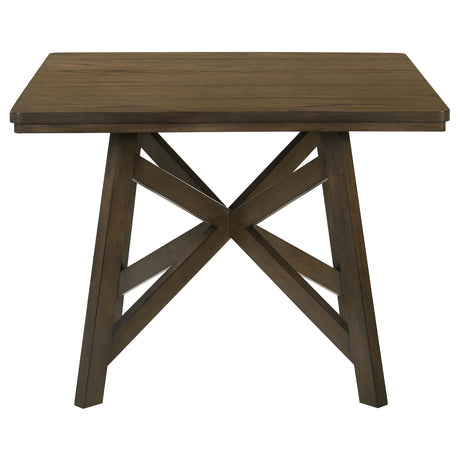 Canfield Brown 47-Inch Square Counter Height Dining Table