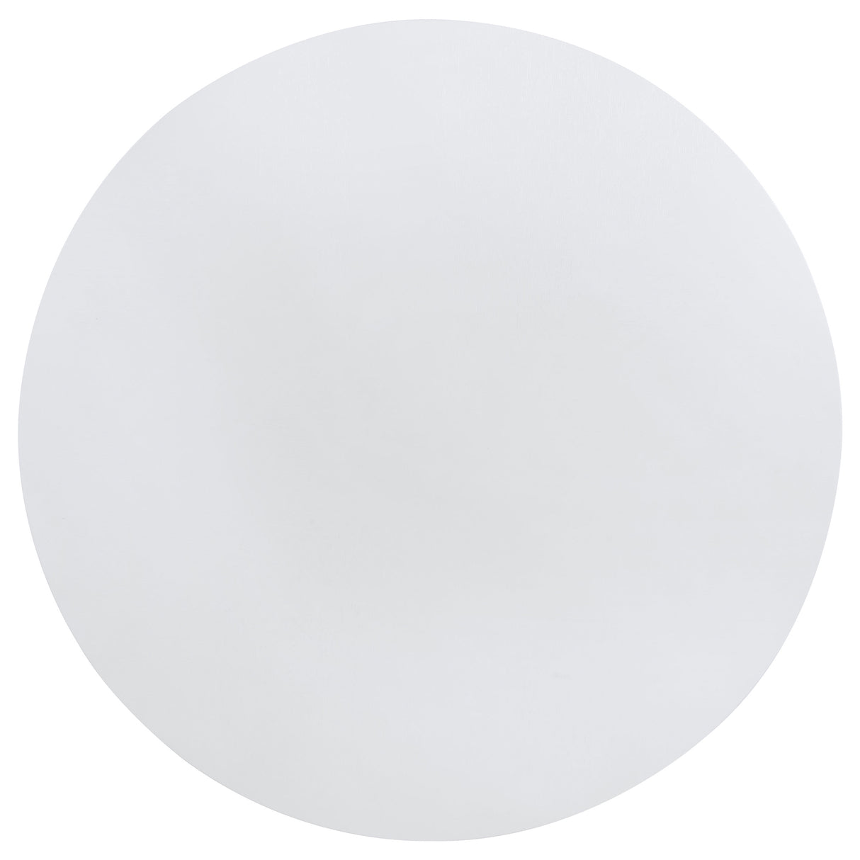 Judd Pearl White 54-Inch Round Dining Wood Table With Shelf