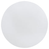 Judd Pearl White 54-Inch Round Dining Wood Table With Shelf