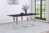 Desden Grey Marble 79-Inch Rectangular Sintered Stone Dining Table