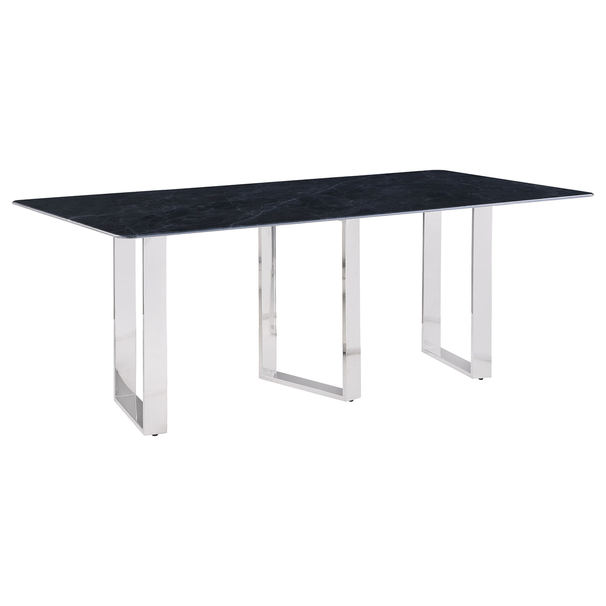 Desden Grey Marble 79-Inch Rectangular Sintered Stone Dining Table