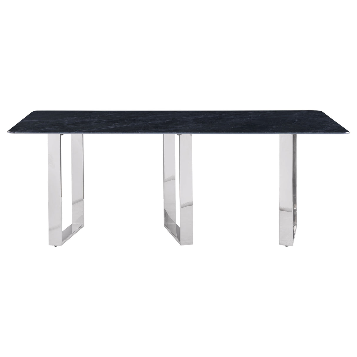 Desden Grey Marble 79-Inch Rectangular Sintered Stone Dining Table