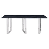 Desden Grey Marble 79-Inch Rectangular Sintered Stone Dining Table