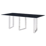 Desden Grey Marble 79-Inch Rectangular Sintered Stone Dining Table
