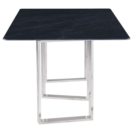 Desden Grey Marble 79-Inch Rectangular Sintered Stone Dining Table