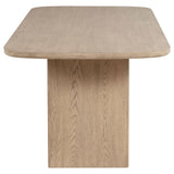 Kailani Beige Oak Cane Counter Height Storage Dining Table