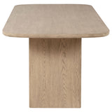 Kailani Beige Oak Cane Counter Height Storage Dining Table