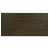 Kingman Distressed White 6-Piece Rectangular Dining Set Espresso And