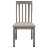 Nogales Coastal Grey 5-Piece Rectangular Dining Table Set