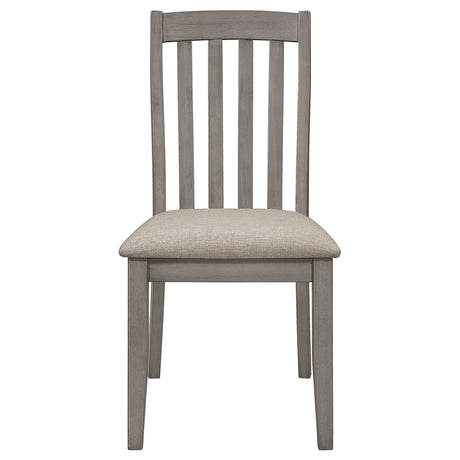 Nogales Coastal Grey 5-Piece Rectangular Dining Table Set