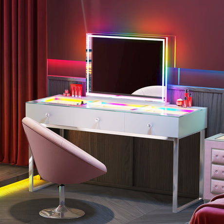 Billie Vanity Desk Pro - 3 Storage Drawers