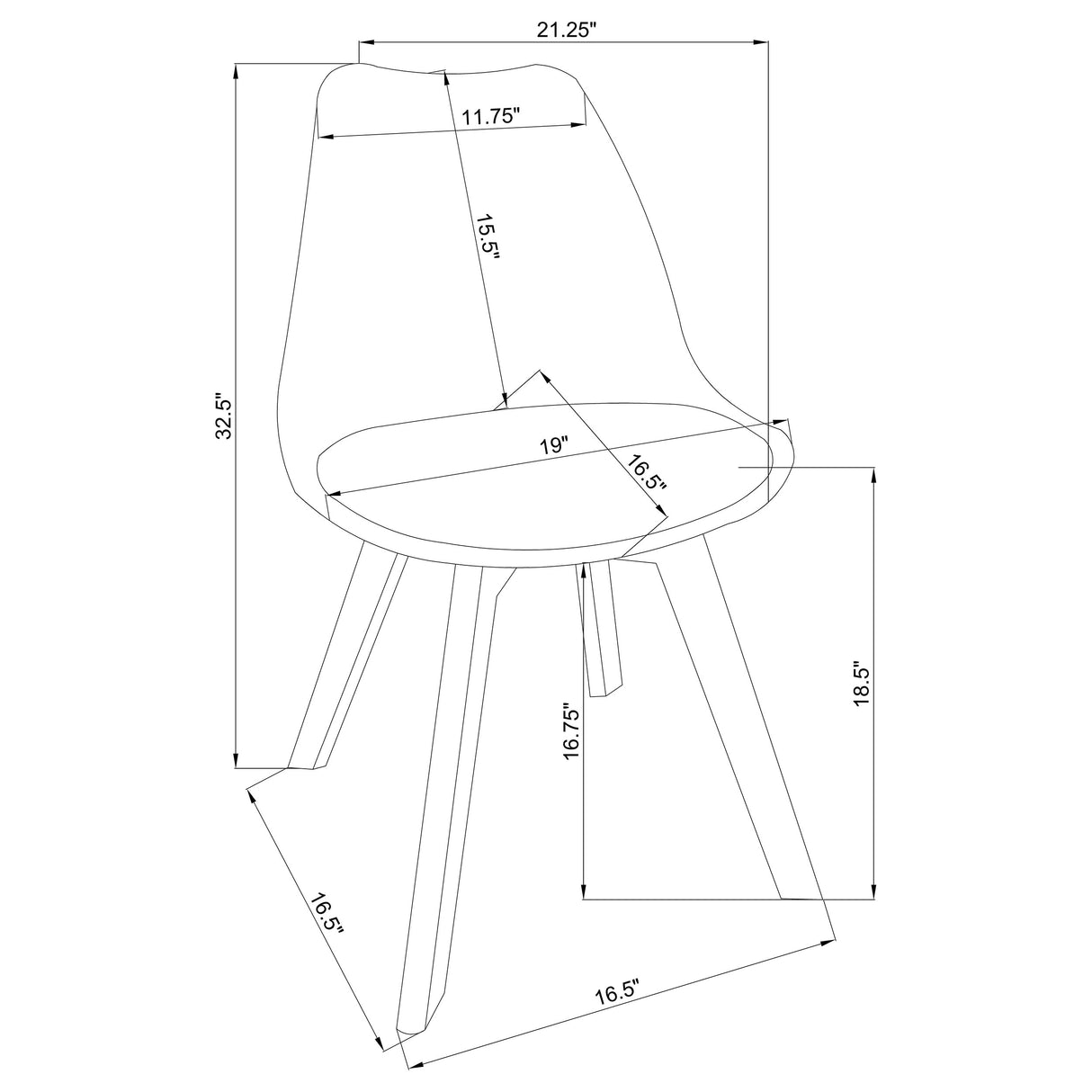 Caballo Upholstered Side Chairs Grey (Set Of 2)