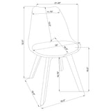 Caballo Upholstered Side Chairs Grey (Set Of 2)