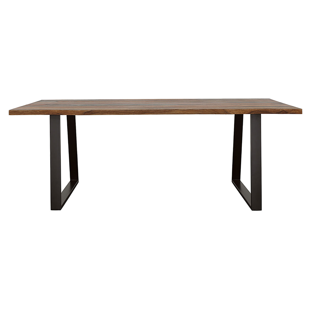 Ditman Live Edge Dining Table Grey Sheesham And Black