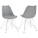 Juniper Upholstered Side Chairs Grey (Set Of 2)