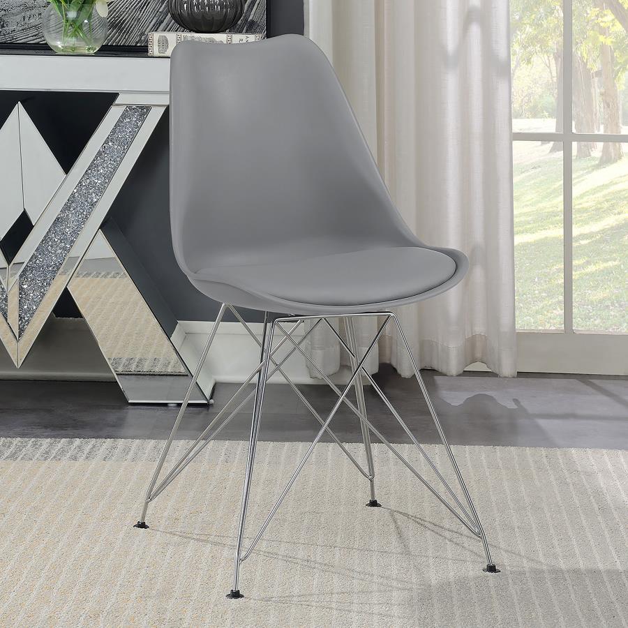 Juniper Upholstered Side Chairs Grey (Set Of 2)