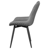 Brassie Upholstered Side Chairs Grey (Set Of 2)