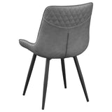 Brassie Upholstered Side Chairs Grey (Set Of 2)