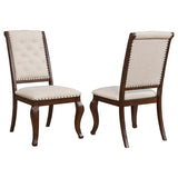 Brockway Cove Tufted Dining Chairs Cream And Antique Java (Set Of 2)