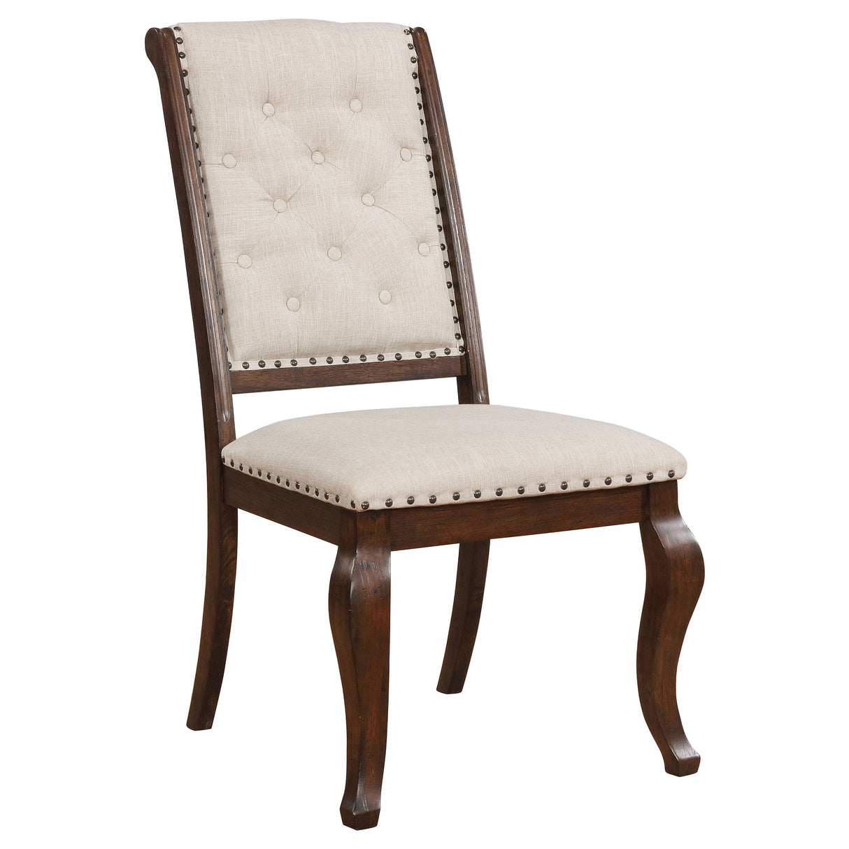 Brockway Cove Tufted Dining Chairs Cream And Antique Java (Set Of 2)