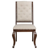 Brockway Cove Tufted Dining Chairs Cream And Antique Java (Set Of 2)