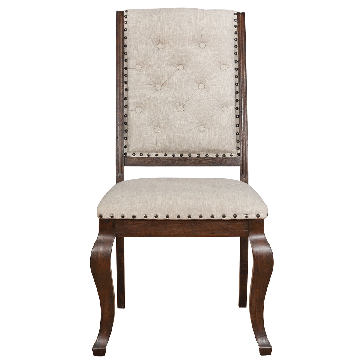 Brockway Cove Tufted Dining Chairs Cream And Antique Java (Set Of 2)