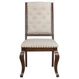 Brockway Cove Tufted Dining Chairs Cream And Antique Java (Set Of 2)