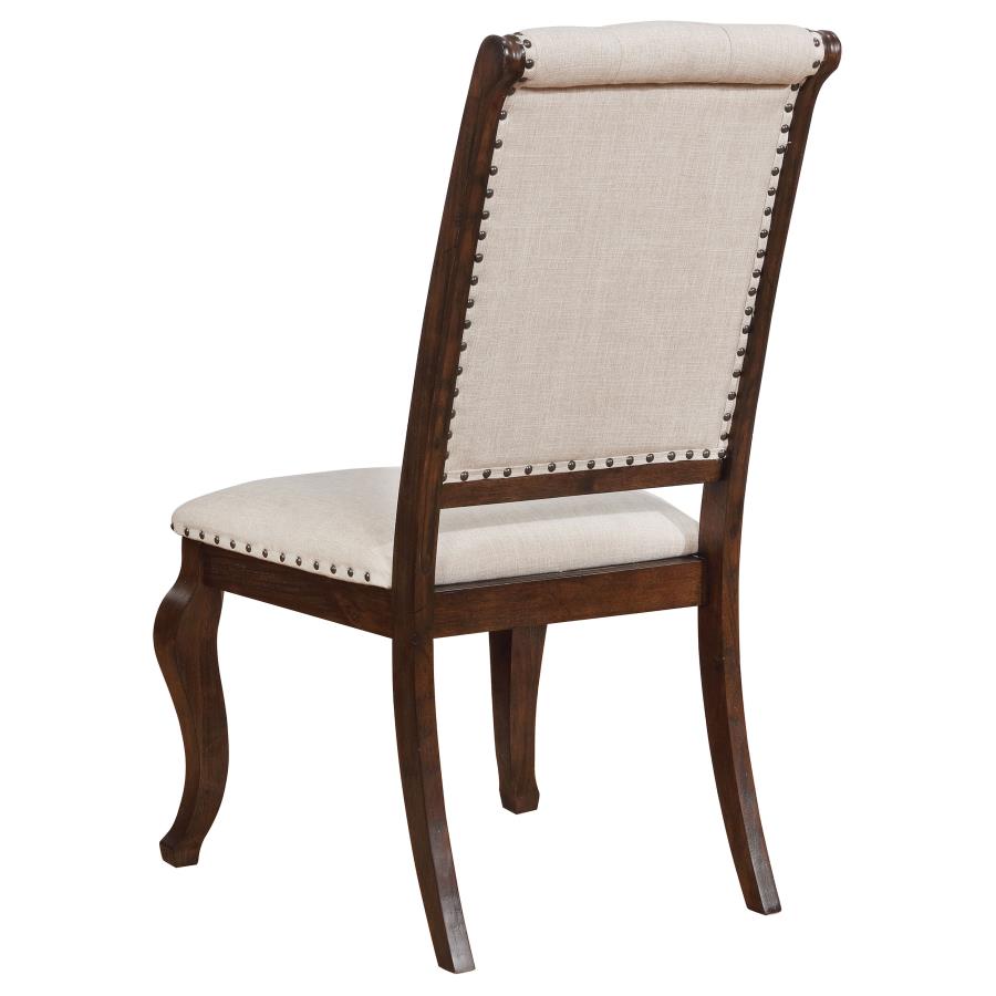 Brockway Cove Tufted Dining Chairs Cream And Antique Java (Set Of 2)