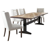 Bexley Natural Honey 5-Piece Rectangular Live Edge Dining Table Set