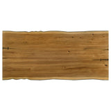 Bexley Natural Honey 5-Piece Rectangular Live Edge Dining Table Set