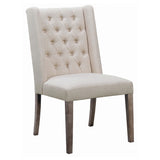 Bexley Natural Honey 6-Piece Rectangular Live Edge Dining Table Set