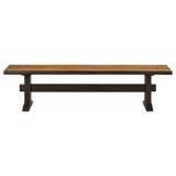 Bexley Natural Honey 6-Piece Rectangular Live Edge Dining Table Set