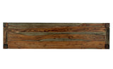 Keats Rectangular Wooden Bench Warm Chestnut