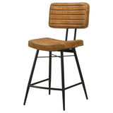 Partridge Upholstered Counter Height Stools With Footrest (Set Of 2)