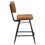 Partridge Upholstered Counter Height Stools With Footrest (Set Of 2)