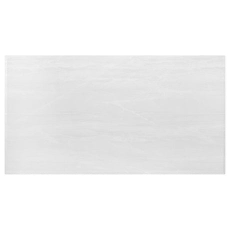 Kerwin White Marble Rectangular 71-Inch Stone Top Dining Table