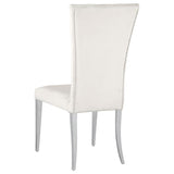 Kerwin Tufted Upholstered Side Chair (Set Of 2) White And Chrome