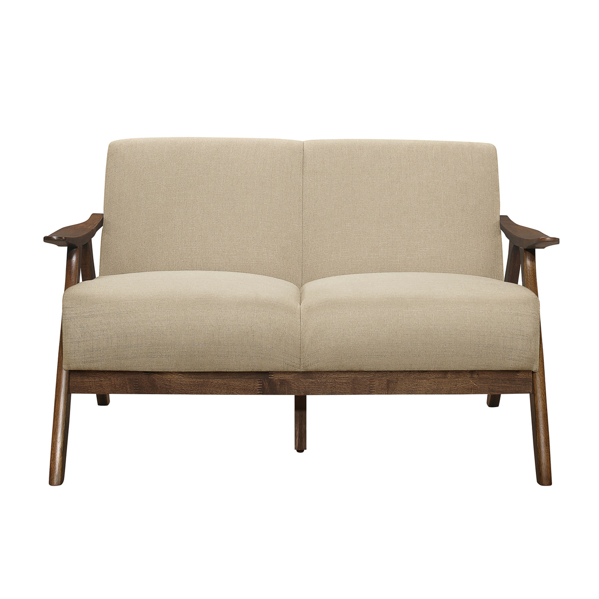 Damala Light Brown Loveseat