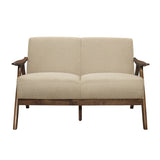 Damala Light Brown Loveseat